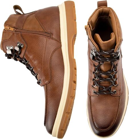 JITAI Men's Dress Oxfords Lace-Up Boots, Comfortable Casual Hiking Winter Work Shoes with Rubber Sole in Saudi Arabia
