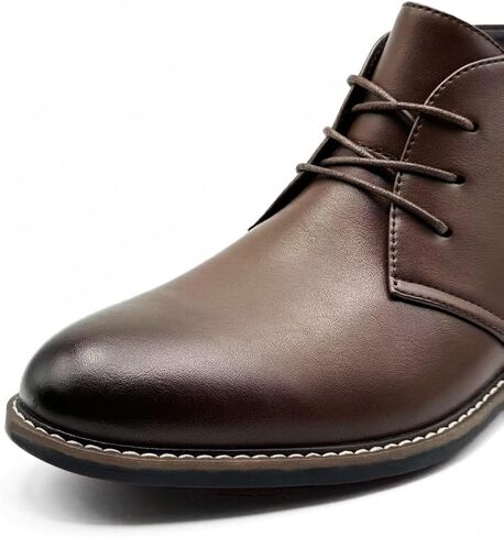 Finishing & Sewing Men's Classic Dress Casual Chukka Boots Lace Up Desert Ankle Boots in Saudi Arabia
