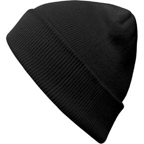 pffy beanie للرجال نساء ناعم الشتاء بيني القبعات القبعات الجمجمة رجال قبعة متماسكة سوداء