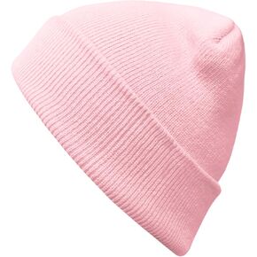 PFFY Beanie for Men Women Soft Winter Beanies Hats Mens Skull Caps Knit Cuffed Hat Pink