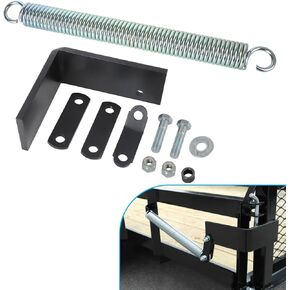 Left Side Trailer Tail Gate Spring Lift Assist Kit - Heavy-Duty Universal Fit for Most Utility Trailers - Lift Support with Bracket and Hardware (Left-Hand Mount)