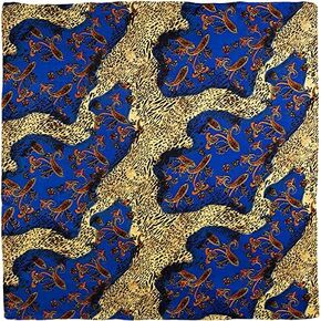 Wyoming Traders Men's Paisley Peacock Charmeuse Silk Wild Rag Paisley