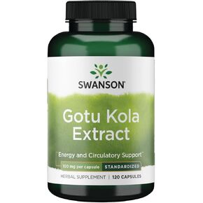 Swanson Gotu Kola (Standardized) 100 Milligrams 120 Capsules