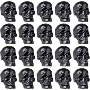 20 Pieces Halloween Skulls, Realistic Looking Skulls Human Skeleton Head Skull for Halloween Bar Home Table Decoration (0.8 * 0.9 * 1.4 Inches)