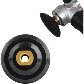 4 Inch Rubber Backer Pad, Hook and Loop Rubber Backing Pad with 5/8"-11 Arbor for Angle Grinder, Flexible Rubber Pad Backing Plate for Countertop Wet Dry Polishing Sanding