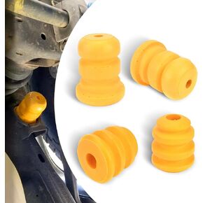Pack-4 Car Front Lower Suspension Bump Rubber Pads, Replacement Parts 15153958 15039397, Control Arm Bumper Shock Absorbing Buffer Blocks, Compatible with Chevrolet Savana 1500 Truck (Yellow)