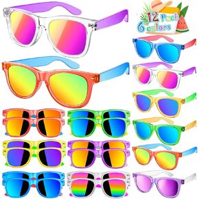 حفلات النظارات الشمسية للأطفال ، 12Pack Kids Sunglasses مع حماية UV400 ، حفلات الحفلات للفتيان الفتيات 3-8