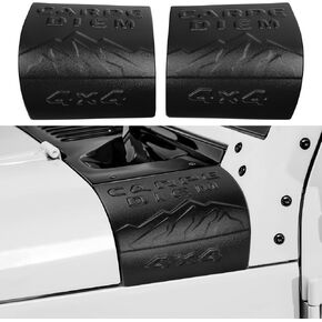 Cowl Body Armor Outer Cowling Cover for 2007-2017 Jeep Wrangler JK JKU Accessories Rubicon Sahara Unlimited Outer Cowl Covers Corner Guards