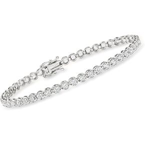Ross-Simons 14kt Gold Diamond Tennis Bracelets H-I Color I2 Clarity