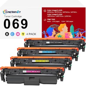 069 Toner Cartridge Set Replacement for Canon 069 069H Toner Cartridges Compatible for Canon MF753Cdw Toner Cartridge ImageCLASS MF751Cdw MF752Cdw LBP674Cdw MF756Cx LBP673Cdw Printer (4 Pack)