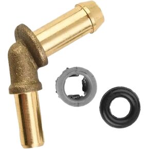 Thermostat Water Outlet Tube Hose Connector Kit, LR049990/LR049989/LR045237/C2Z28467, 2010-2012 Compatible with Range Rover