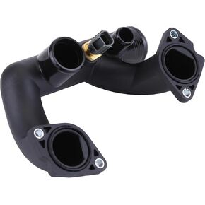 96JV8A504BD 96JV-8A504-BD AJ85885 LNA1600AA Engine Coolant Outlet Pipe With Sensor, Thermostat Cover Outlet Pipe w/Sensor Compatible with Jaguar XK8 XJ8 XJR Vanden Plas 1998-2003