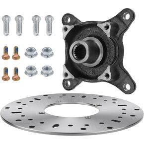 Front Wheel Hub & Brake Rotor & Wheel Studs for Polaris Ranger 500 570 2016-2024 Ranger EV 2017-2022 PRO-XD-Mid-Size 5244314 7518378