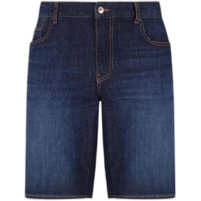 Armani Exchange Men's Slim Fit Dark Blue Denim Bermuda Short