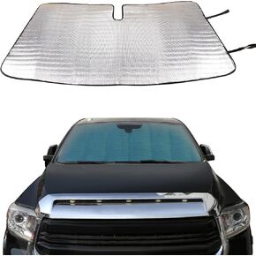 Aunginsy Front Windshield Sunshade متوافق مع Toyota Tacoma 2006-2024 الزجاج الأمامي للسيارات Sunshades قابلة للطي حماية أشعة الشمس الكتل الأشعة فوق البنفسجية ويحافظ على إكسسوارات باردة مركبة