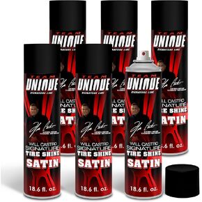 Tire Shine Satin – 18.6 Fl Oz (550mL) | Advanced Formula for a Lasting Satin Sheen | Protects Tires from Cracking and Fading | Low-Sling Spray for Easy Application on All Tire Types