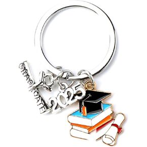Graduation Keychain,2025 Graduation Gifts for Him Her Women Men,2025 Keychain for Graduates