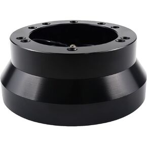 Universal 5/6 Hole Steering Wheel Hub Adapter, Compatible for GMC Chevy Pontiac Cadillac Truck Pickup(Black)
