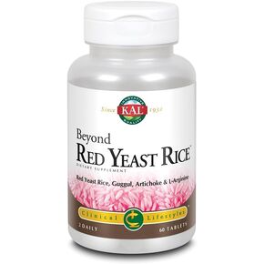 KAL Beyond Red Yeast Rice | Clinical Formula with B Vitamins, Guggul, Artichoke, L-Arginine HCl, 60 Tablets