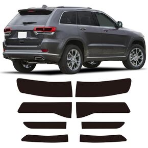 Precut Overlay مدخن الخلفي الخلفي Fender Finyl Film ، غطاء خلفي الذيل متوافق مع 2014-2020 Jeep Grand Cherokee