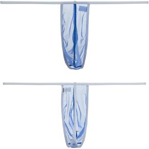 Men’s Sheer See Through Thong Underwear with Pouch Bulge Transparent Sexy Ice Silk G String