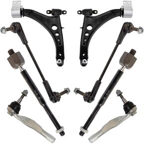 TRQ Front Steering and Suspension Kit Arm with Ball Sway Sway Bar Bar Bar Rink Rod Rod متوافق مع Buick Chevrolet
