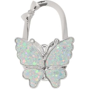 Bag Holder for Table, Large Butterfly Purse Hanger for Table Heavy Duty Decorative Purse Holder for Home Office Desk, sky blue, 2.75X1.85X0.39in