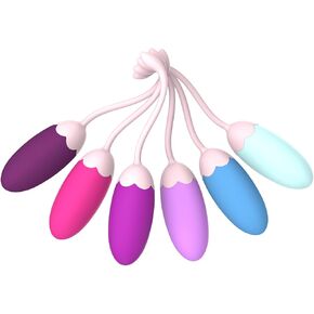 Kegel Exercise System -Pelvic تعزيز مع 6 أوزان سيليكون قابلة للسيليكون والتحكم القابل للتعديل للنساء والمبتدئين ومجموعة التدريب المتقدمة ، ما بعد الولادة وسلس البول