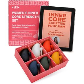 تتضمن Pixie Inner Core Wellness & Strength Training-مجموعة القوة الأساسية للمرأة-مجموعة من 6-دليل وتمارين سهلة القراءة للمبتدئين والمتقدمين