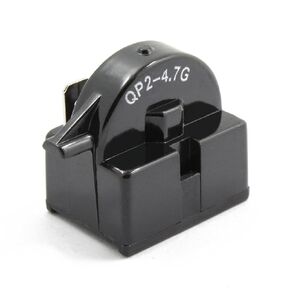 QP2-4.7G Start Relay Refrigerator PTC Ohm 1 Pin Compatible with Vissani Danby Compressor QP2-4R7 4.7 ohm Black