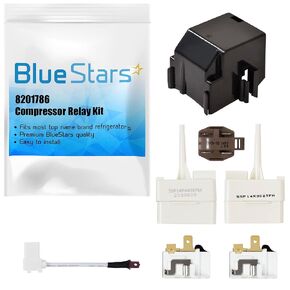 BlueStars 8201786 Compressor Relay Start Device Kit for Refrigerators - Replaces 2212194, 2188829, 2188830, 2220475, AP3885081, 2216697