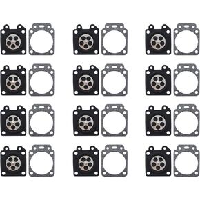 C·T·S Carburetor Metering Diaphragm and Gasket Replaces Walbro 95-526 92-251 for Walbro WA WT WTA WYJ WYK WYL WYMP WZ carburetors (Pack of 12)