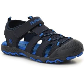 Hurley Kid's and Toddlers Water Sandals - صندل الشاطئ للأولاد والبنات ، أخمص القدمين الخفيفون المتين مع الجزء العلوي القابل للتعديل للهواء الطلق واللعب المائي وبطل البلياردو