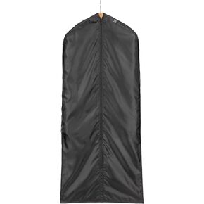 Lewis N. Clark Travel Garment Bag Cover for Airplane, Car, Everyday Use-Heavy-Duty, Lightweight, Water-Resistant, Perfect for Suits, Dresses, or Uniforms, 47" Length, Black, One Size