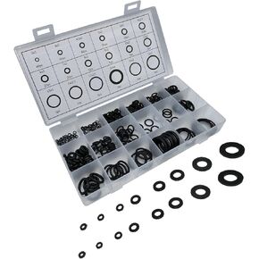 1 Pack 300 Pcs Car Sealing O-Ring, Auto O-Ring Assortment Kit Set,18 Sizes of Dustproof Oil-Proof Ring Accessory, Universal for Car, Suvs, Truck