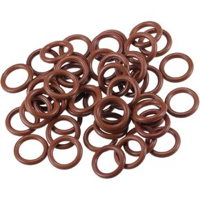 O Ring Seal Gasket, 8.5mm ID x 2mm CS for Cars Trucks SUVs Trailers Orings Seal Washer Replacement Automotive Faucet Repair Brown, 50 Pcs Auto Replacement Parts
