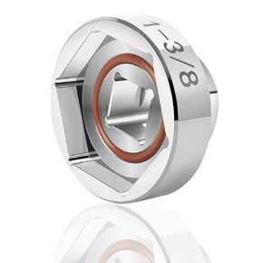 Fork Cap Nut Socket for Harley Big Twin and Sportster Models, Fits 1-3/8 Inch (35mm) Hex Fork Cap Nuts, Motorcycle Maintenance Tools