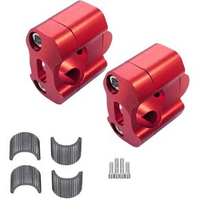 دراجة نارية عالمية 1-1/8 "(28 مم) 7/8" (22 مم) مقبض مقبض مقبض CNC مقبض قابلة للتعديل مشابك تركيب الدهون من أجل exc klx kxf yzf crf xr sx sxf yz motocross dirt pike (Blue)