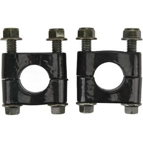 1 Pair 22mm Motorcycle Handlebar Risers Aluminum Universal Single Hole Handlebar Riser Clamp for Pitbike Handlebars, ATV, Dirt Bike, 7/8" Handlebar Mount