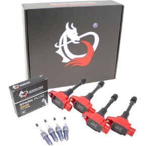 DRAGON FIRE PERFORMANCE Ignition Coils IRIDIUM Spark Plugs Compatible With 02-11 Civic 03-07 Honda Accord 02-09 CRV 2003-2011 Element 02-06 Acura RSX 2.0L 2.4L K20 K24 Replaces UF311 Oem Fit Kit-1571