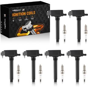 maXpeedingrods UF807 Set of 6 Ignition Coil Pack and Iridium Spark Plugs Fit for Chrysler Pacifica Dodge Durango Jeep Grand Cherokee Wrangler 2016-2018 3.6L V6, Ignition Coil Kit Replaces UF-807