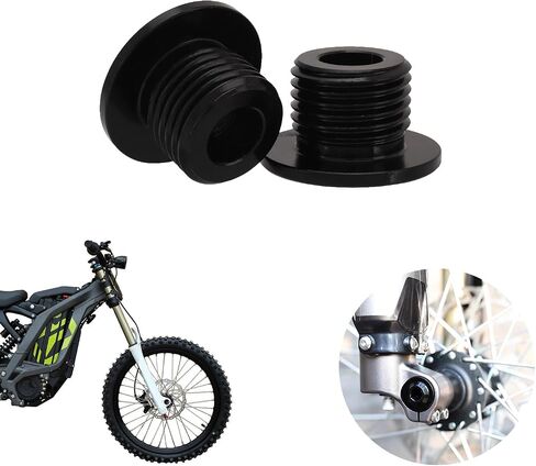M16x1.5 Front Fork Axle Nut for Surron,Front Wheel Axle Nuts Screws for Dirt Bike Sur Ron Light Bee S/Light Bee X/Talaria Sting L1E/X160/X260 - Black in Saudi Arabia