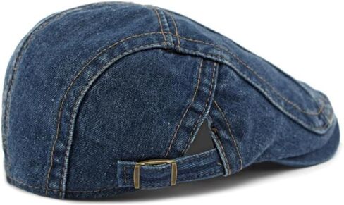 Denim Newsboy Hats Flat Cap for Men Women Adjustable Ivy Gatsby Cabbie Driving Hat in Saudi Arabia