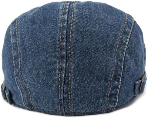Denim Newsboy Hats Flat Cap for Men Women Adjustable Ivy Gatsby Cabbie Driving Hat in Saudi Arabia