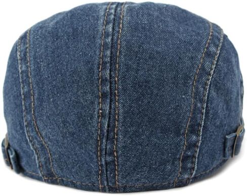 Denim Newsboy Hats Flat Cap for Men Women Adjustable Ivy Gatsby Cabbie Driving Hat in Saudi Arabia