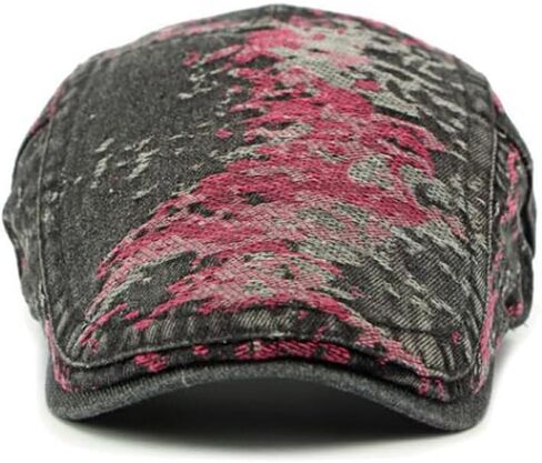 Denim Newsboy Hats Flat Cap for Men Women Adjustable Ivy Gatsby Cabbie Driving Hat in Saudi Arabia