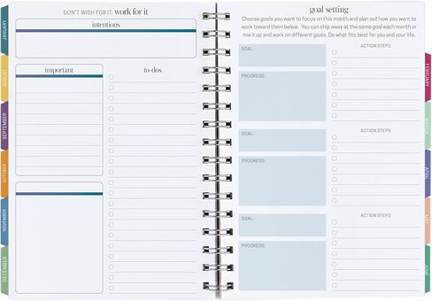 Erin Condren Inspired Collection A5 Weekly Meal Planner, Includes Shopping List Trackers in Kuwait