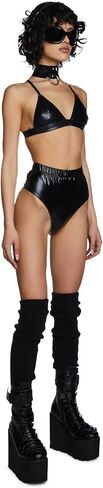 Dolls Kill Cosmic Ace Metallic Bra Top by Club Exx - Triangle Triangle Top مع الأشرطة القابلة للتعديل in Saudi Arabia