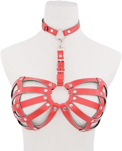 Women’s Sexy Leather Lingerie Accessories - Adjustable Sheer Corset -Perfect for SM Play in Saudi Arabia