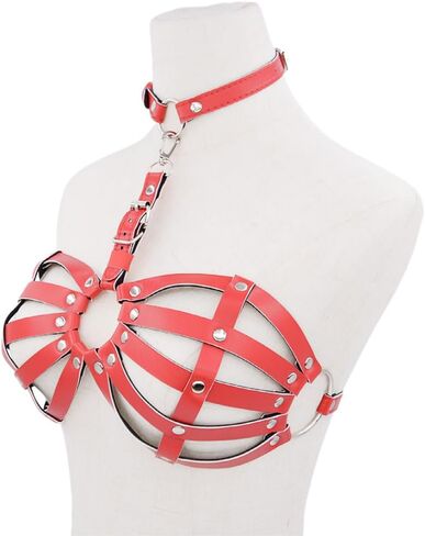 Women’s Sexy Leather Lingerie Accessories - Adjustable Sheer Corset -Perfect for SM Play in Saudi Arabia